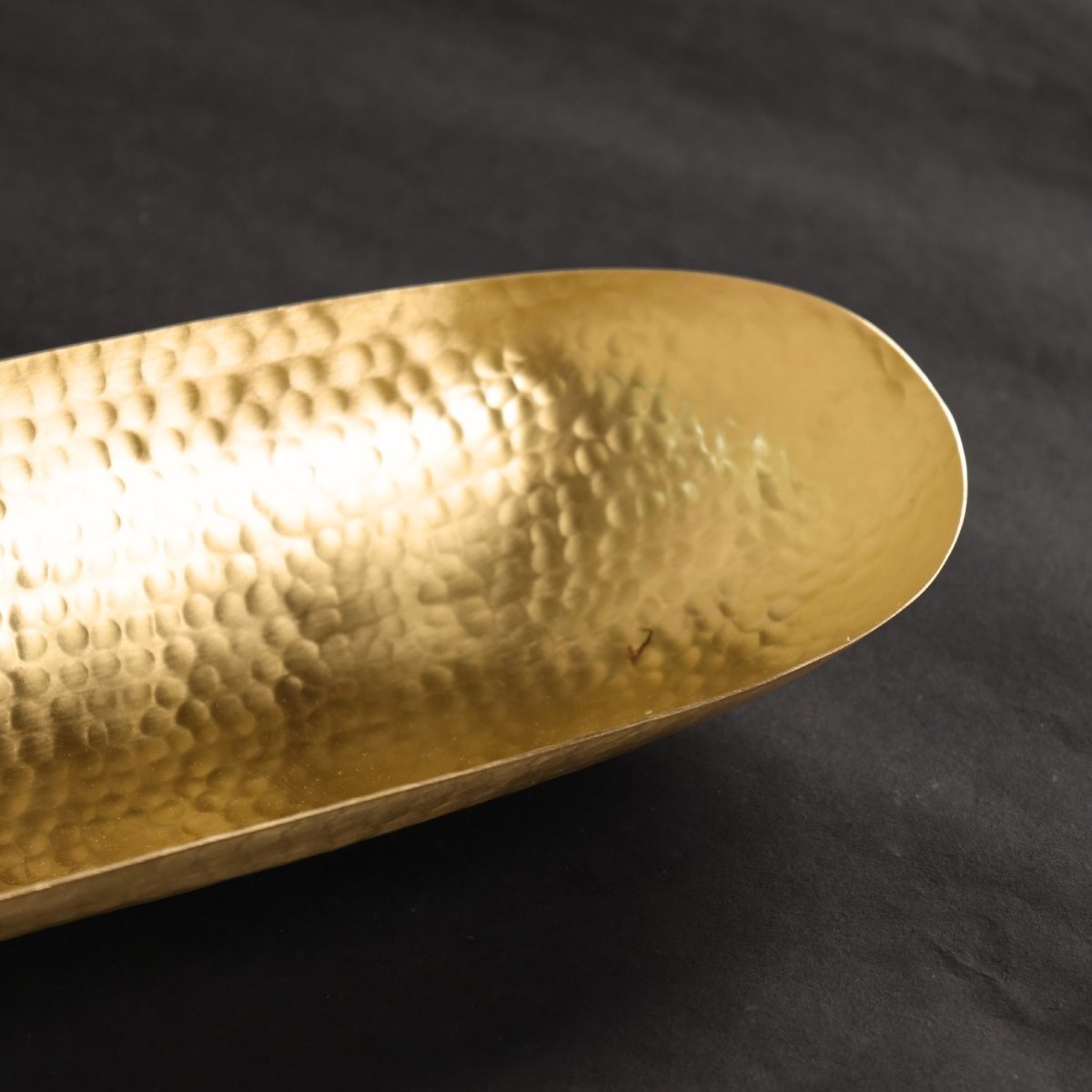 Handcrafted Pure Brass Serving Tray Platter with traditional etching, ideal for kitchen and table, adding timeless Indian elegance.