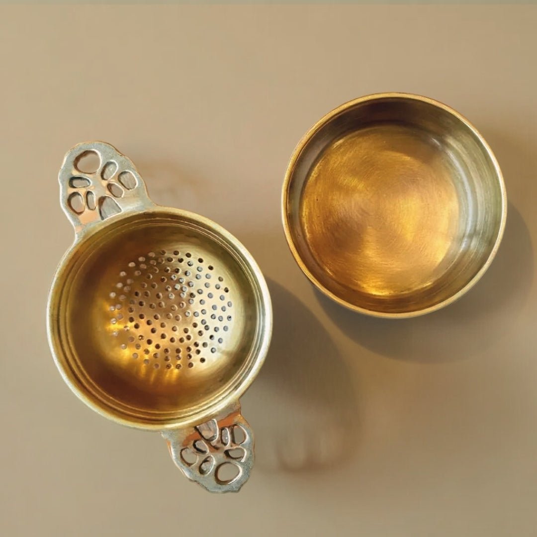 Handcrafted pure brass storage jar with traditional etching, ideal for kitchen storage, adding timeless Indian elegance.