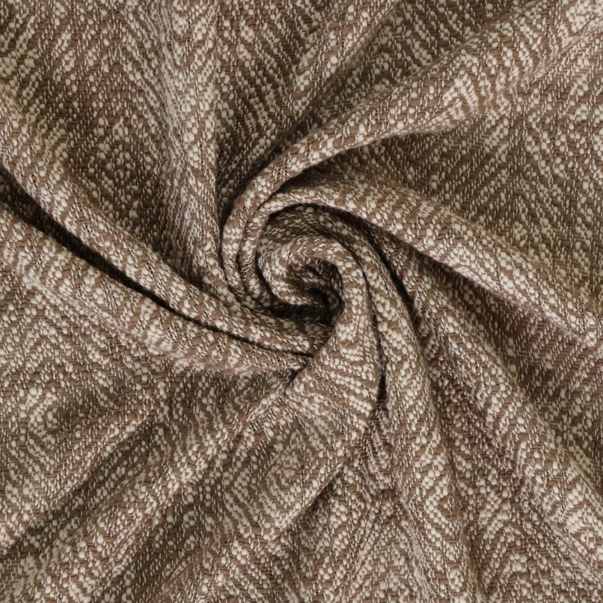 Earthy Brown Pure Cotton Bedcover | Queen Size | Handprinted