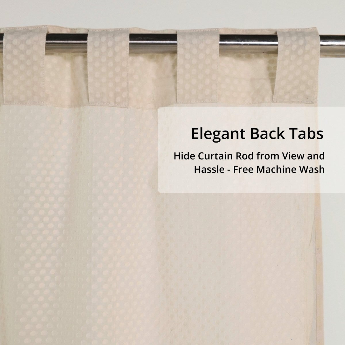 Cotton Semi Sheer Window Curtains 5