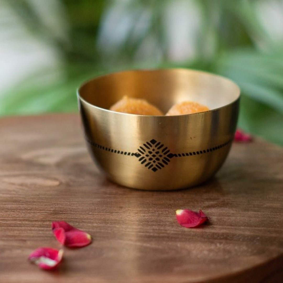 Small Handcrafted Brass Bowl for Nuts & Snacks | Indian Serveware