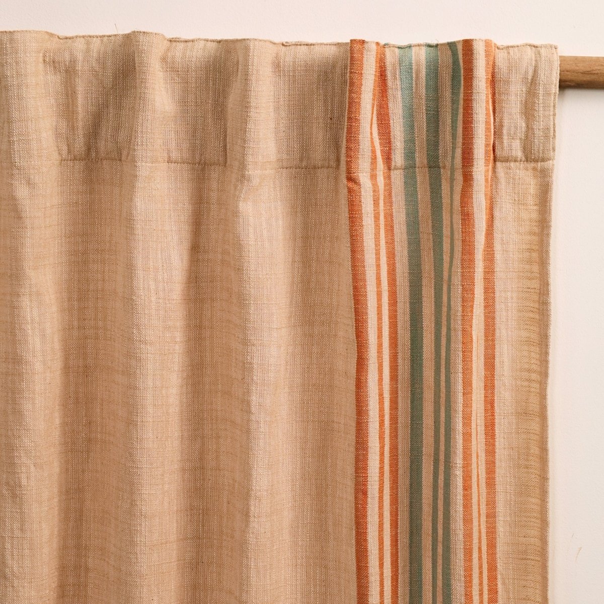 Pure Cotton Handwoven & Sheer Curtain Set | 7 Feet Curtains for Home