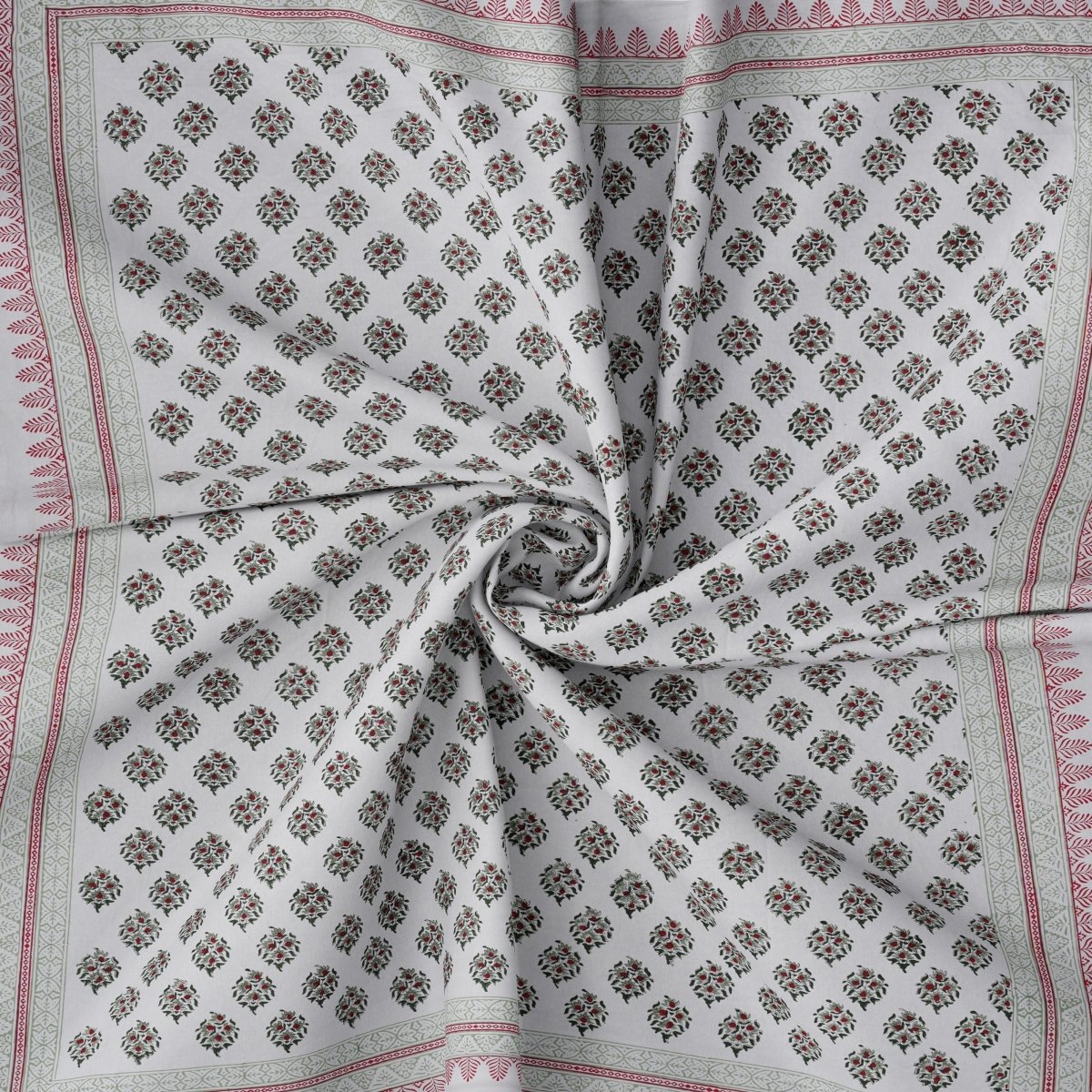 Pure Cotton Double Bed Sheet Set with 2 Pillow Covers