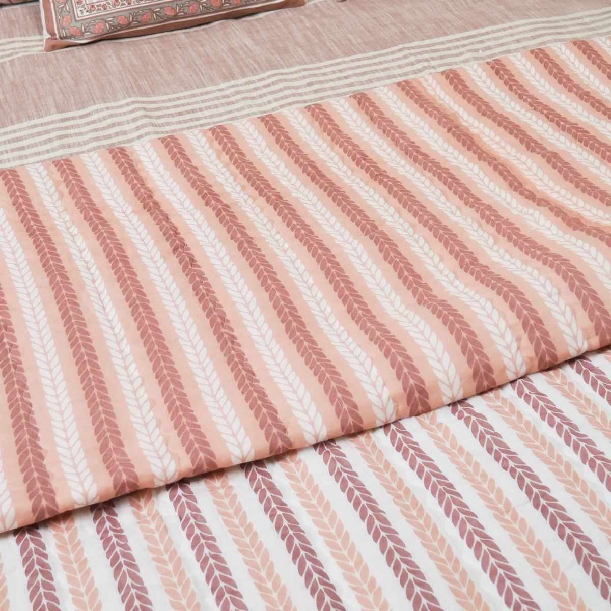 Pure Cotton Quilt in Dusty Pink | Single and Double | Peepul Tree