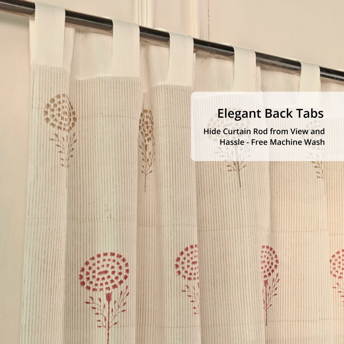 Pure Cotton Sheer and solid Curtains set in Sage, Rust, Mustard and Teal Colours, available in 5ft and 7ft