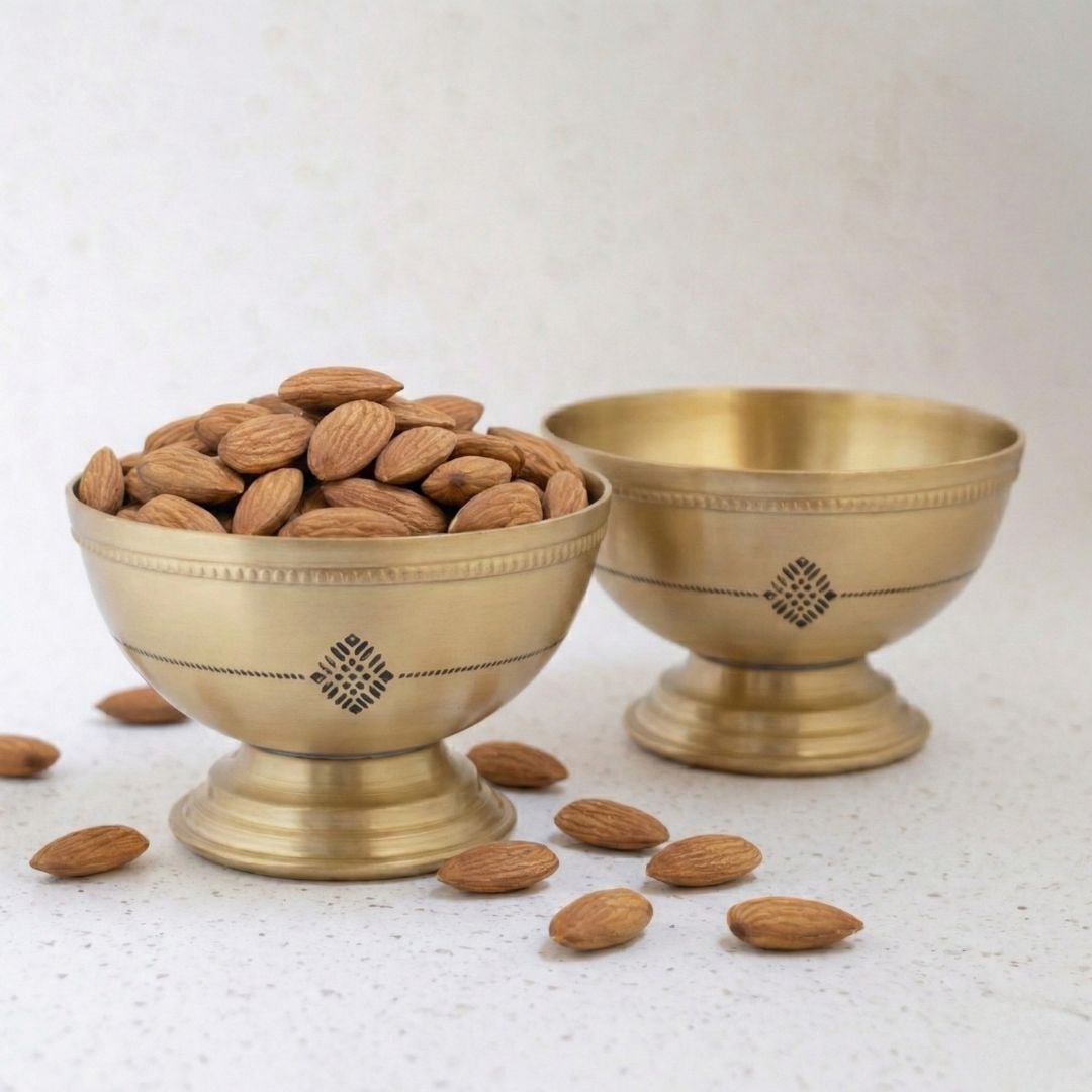 Serving Bowl made with Pure Brass | Traditionally designed serveware
