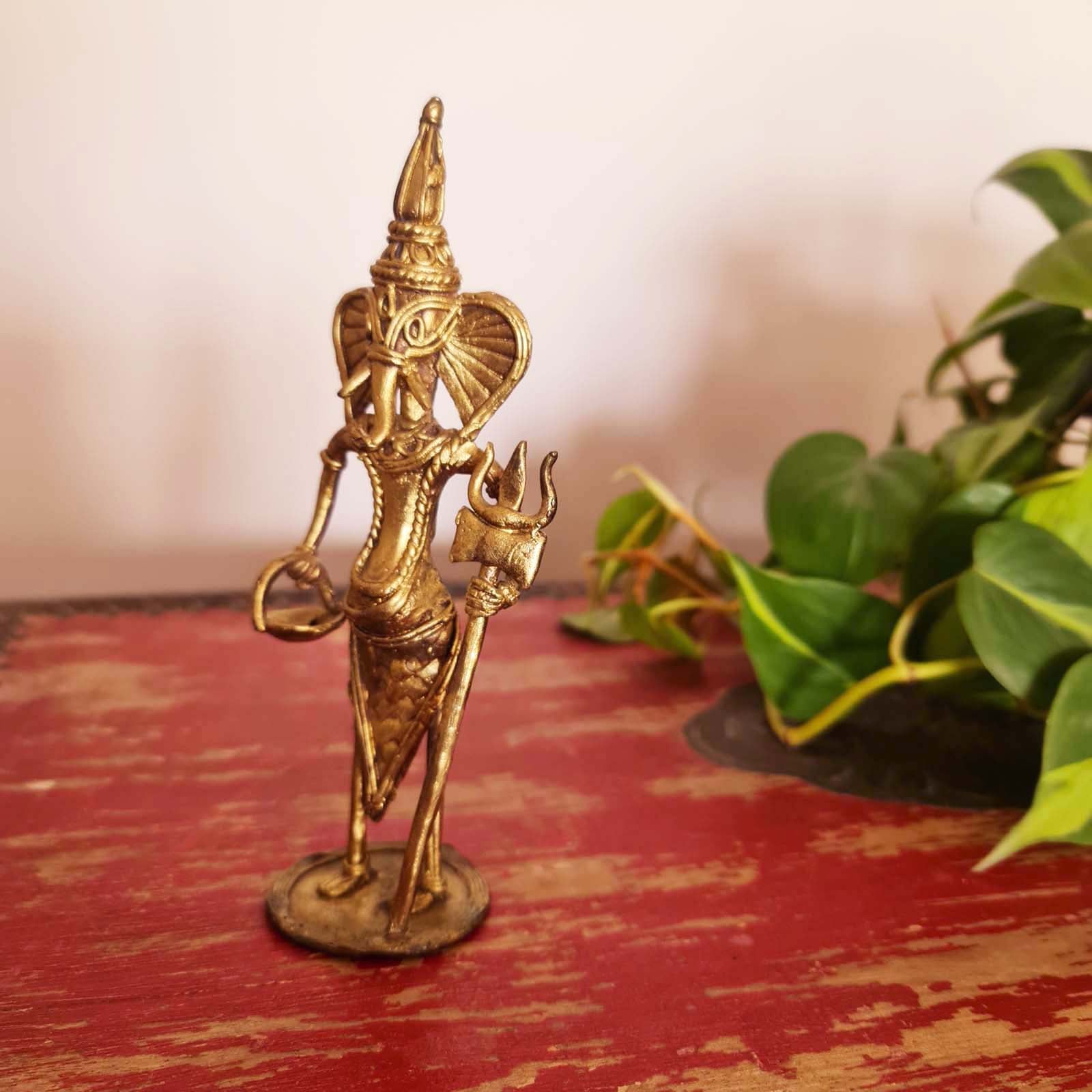 Dhokra Metal Handmade Ganesha Figurine