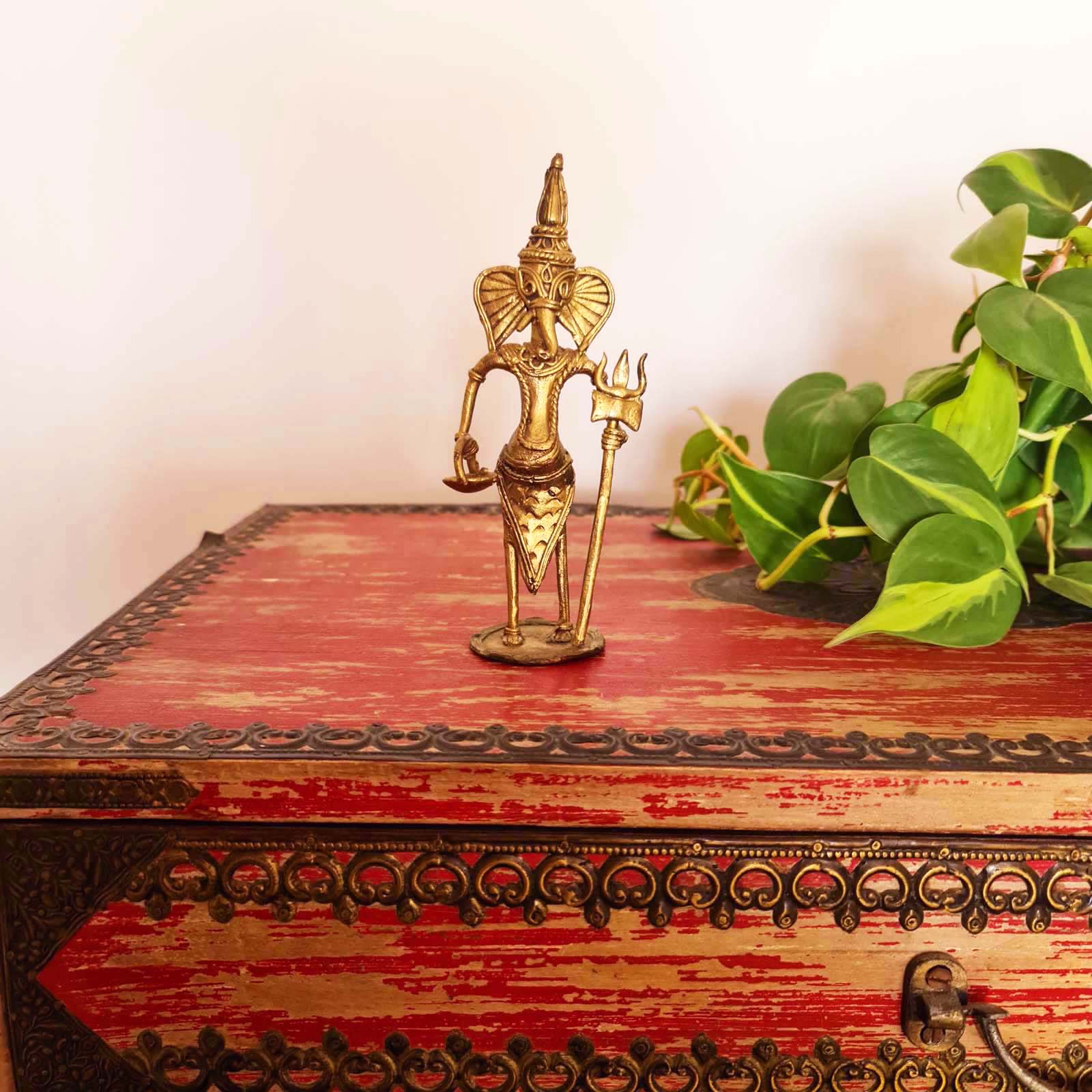 Dhokra Metal Handmade Ganesha Figurine