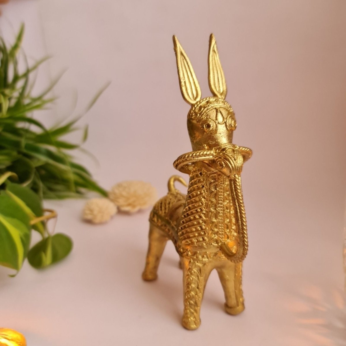 Handcrafted Dhokra Art Bankura Horse Figurine | Traditional Tribal Metal Sculpture