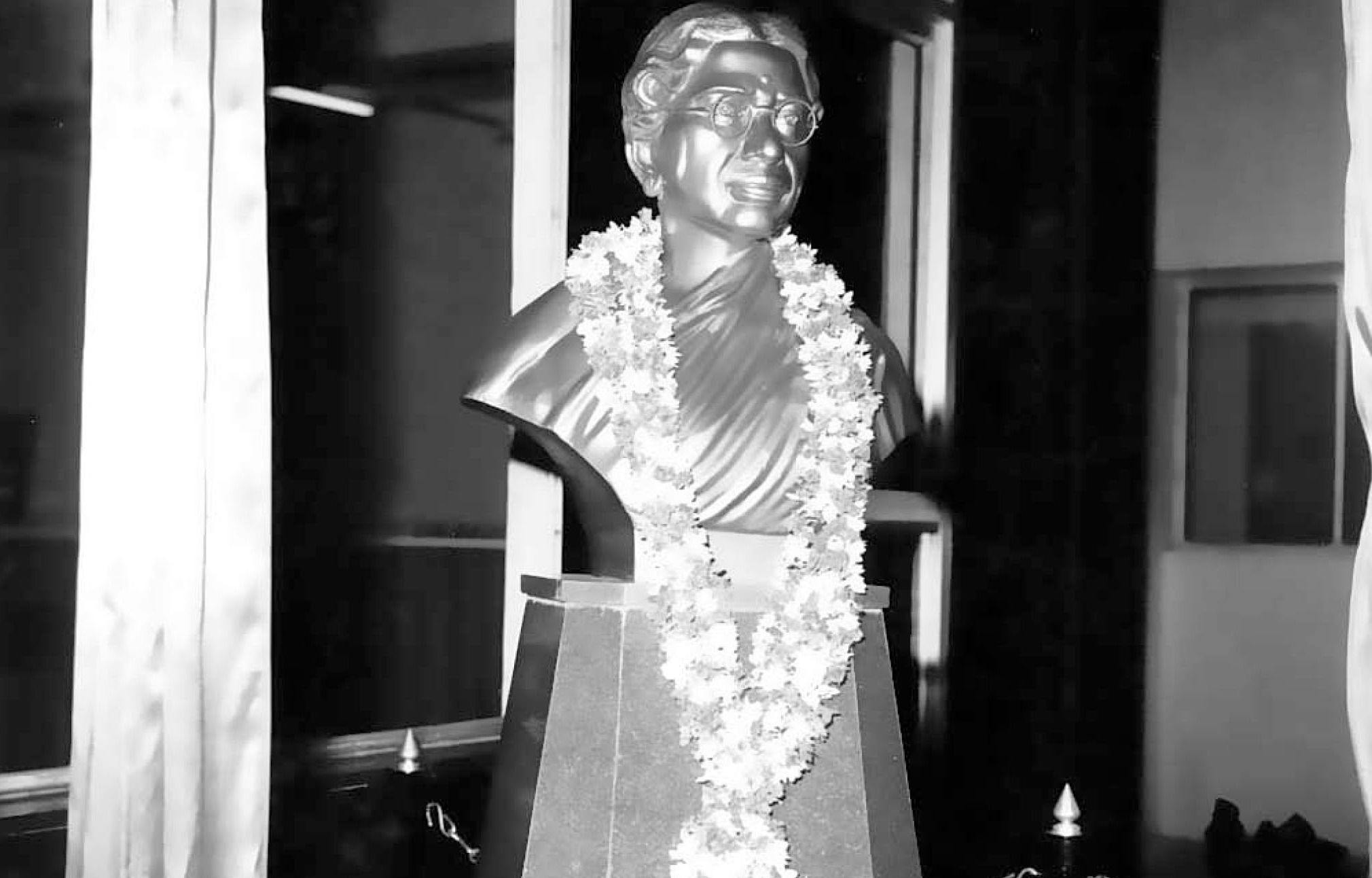 A bust of Dr Reddy at the Cancer Institute, Chennai 