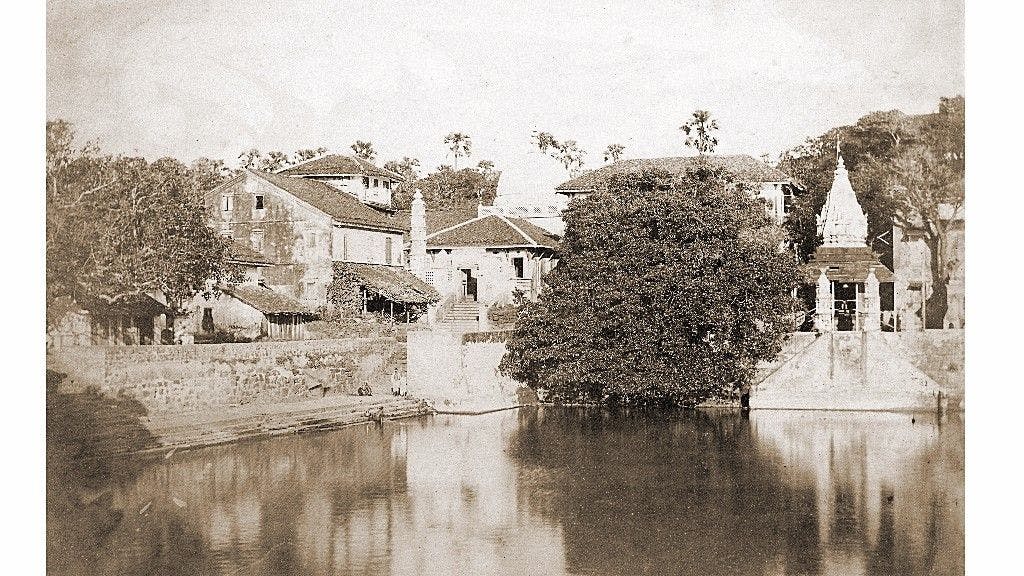 Photograph of Banganga Tank, 1855