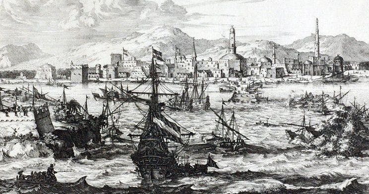 View of Mocha during the second half of the 17th century