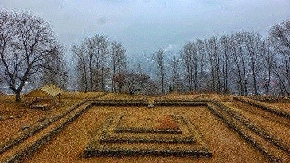 Harwan monastery in Kashmir