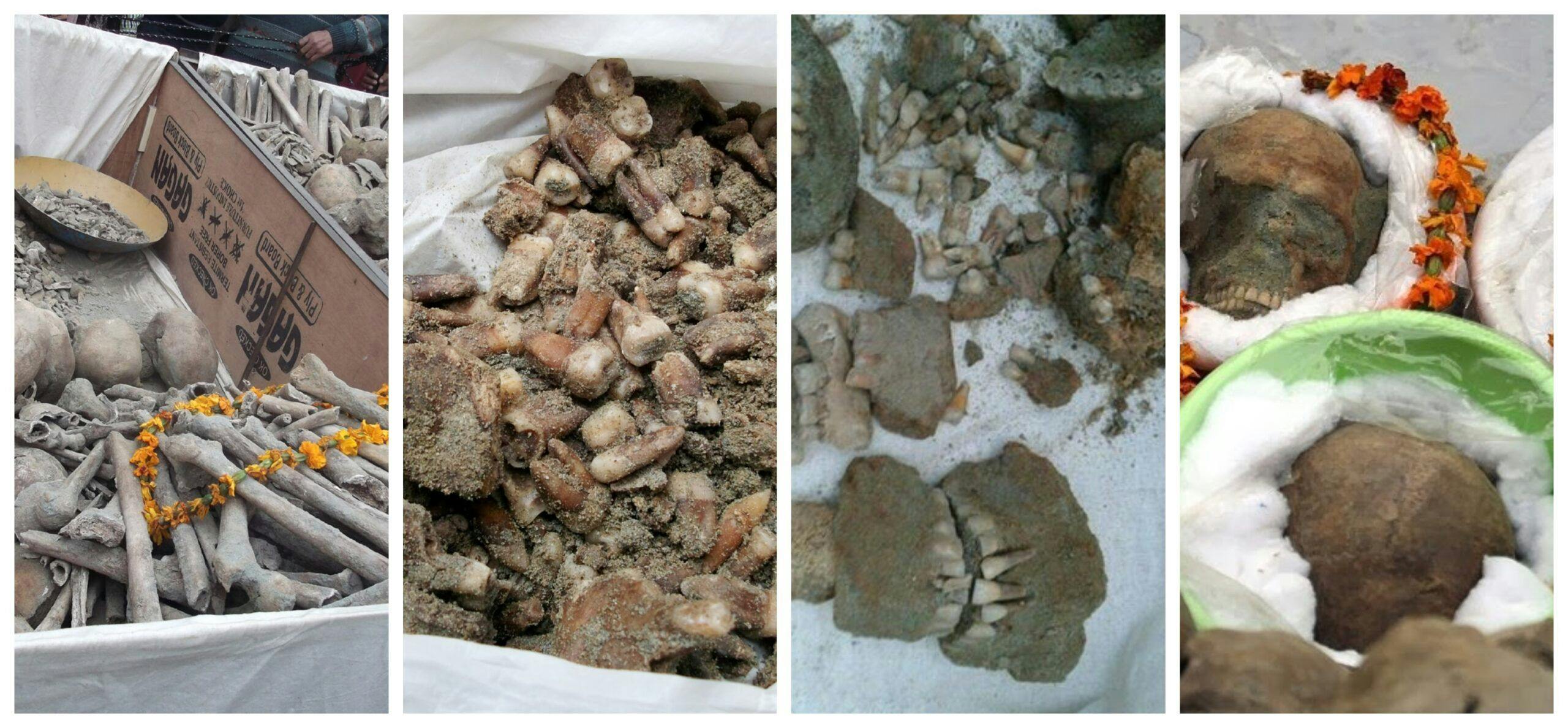 Skeletal remains found from the well