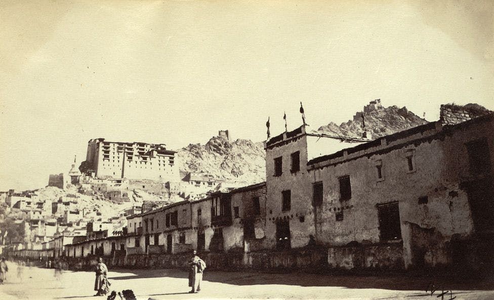 A view of the old city of Leh