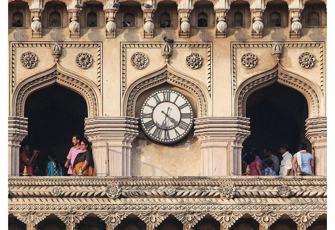 Clock of the Charminar -(installed by the 6th Nizam Mir Mahbub Ali Khan)