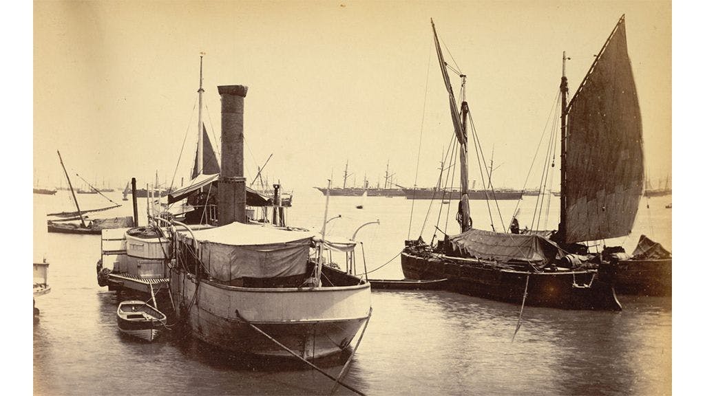 Bombay dockyard in 18th century