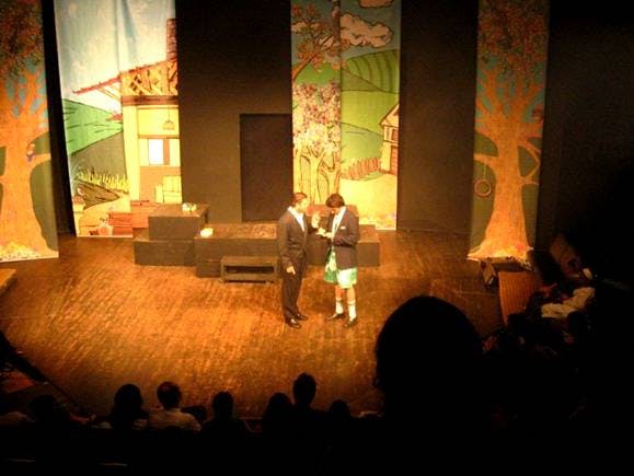 A play being performed at the Prithvi Theatre