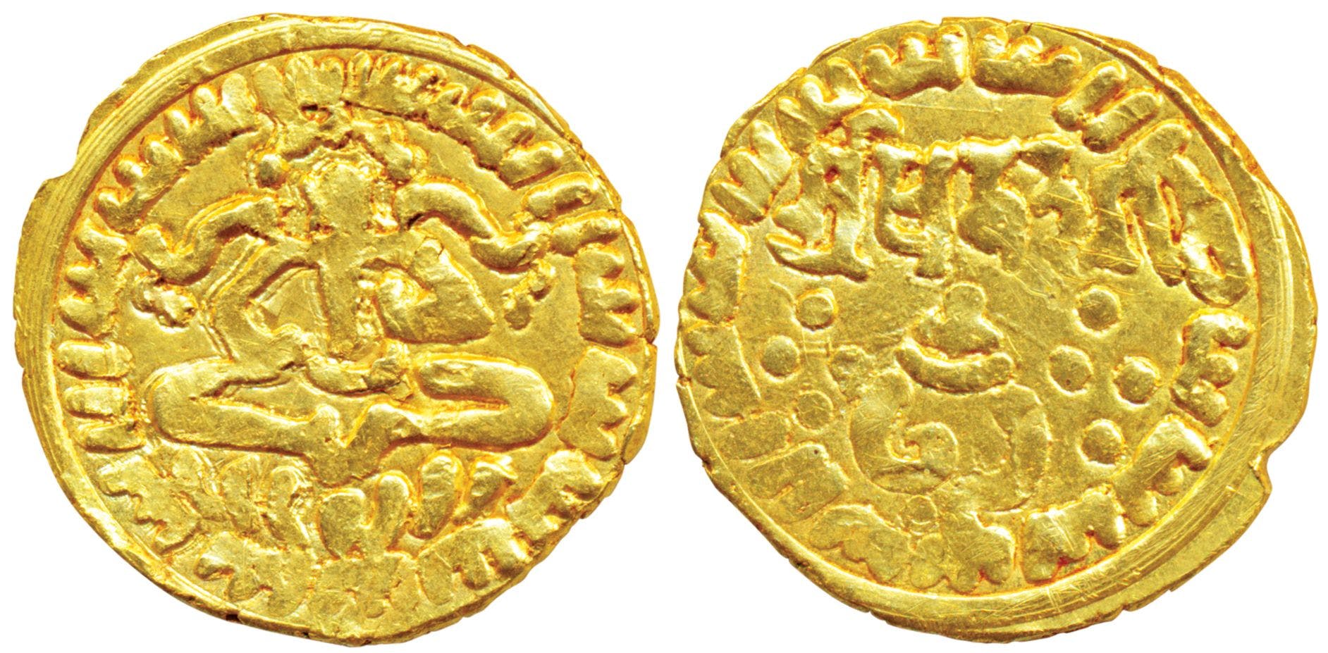 Gold coin of Krishna II (9th Century CE)