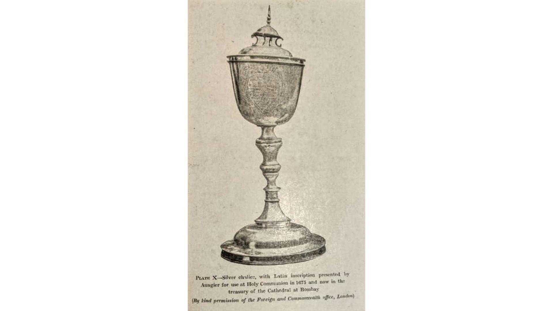 Silver Chalice presented by Gerald Aungier to St. Thomas Cathedral in 1673