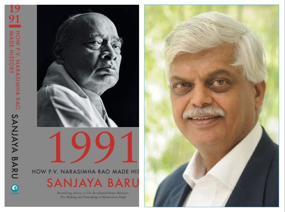 Book Cover and author Sanjaya Baru