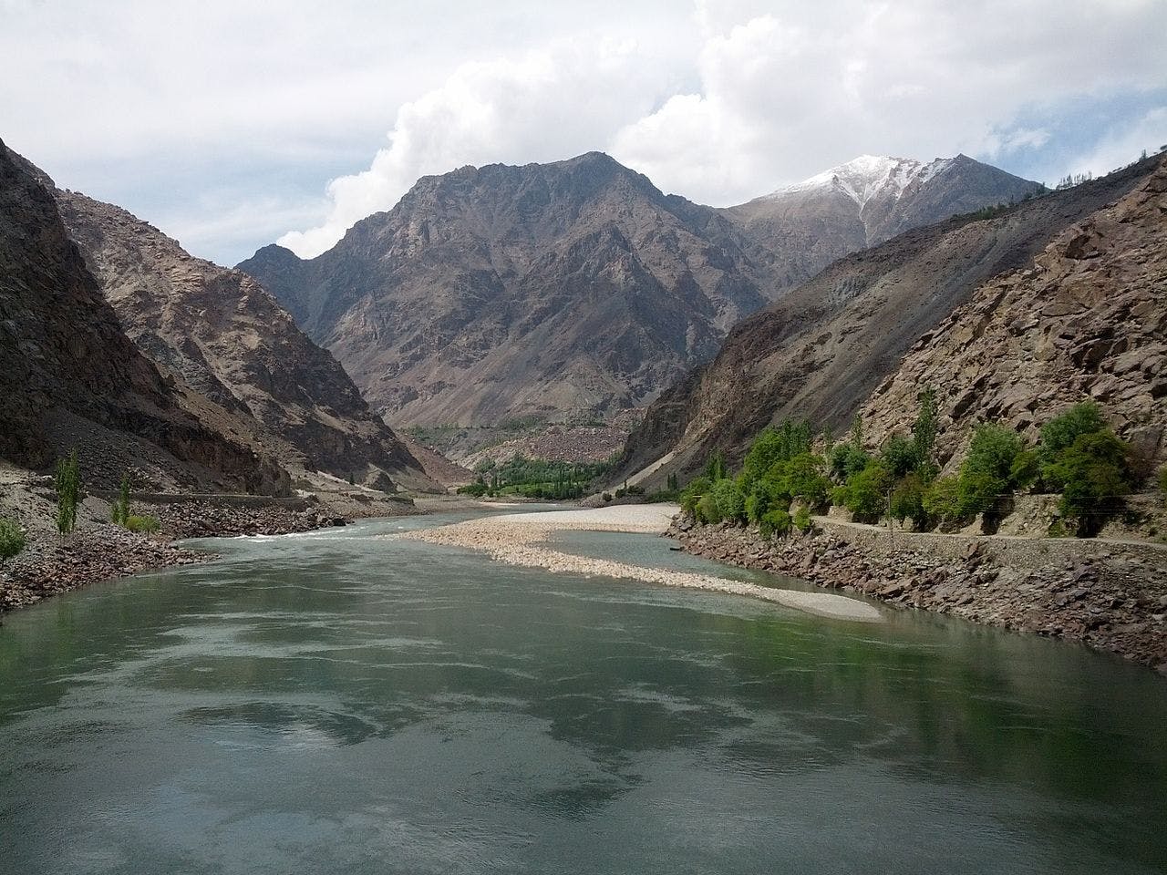 Indus River in Kharmang District, Pakistan