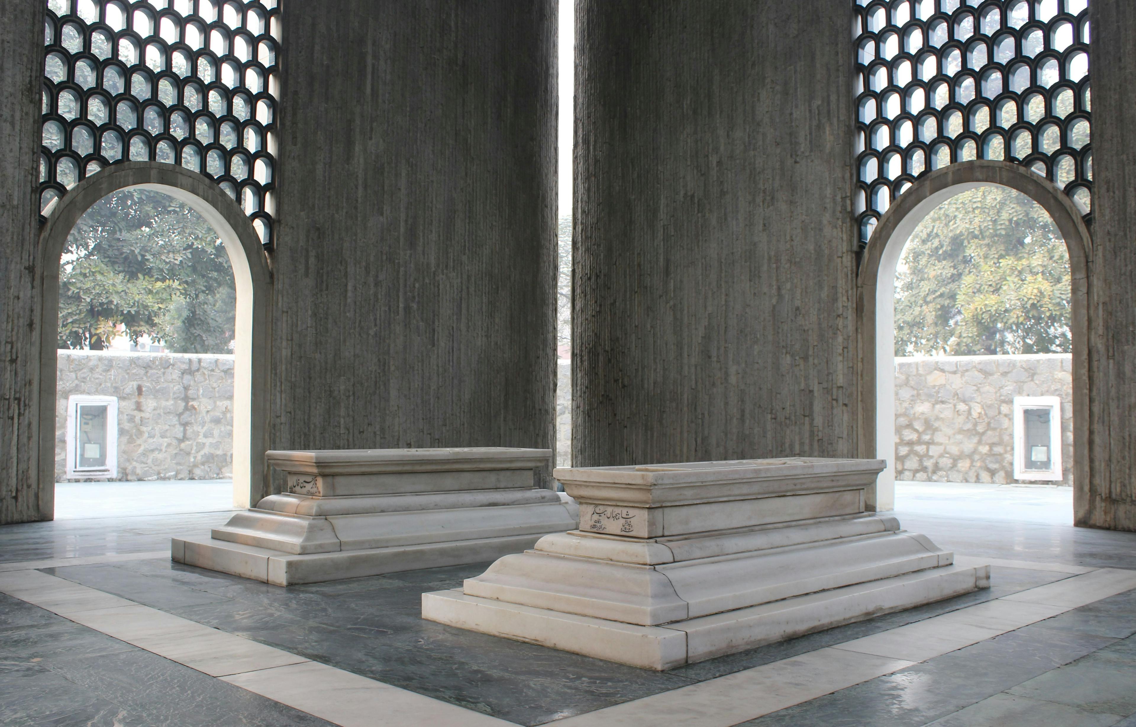 Dr Zakir Husain and his wife’s mausoleum in the university