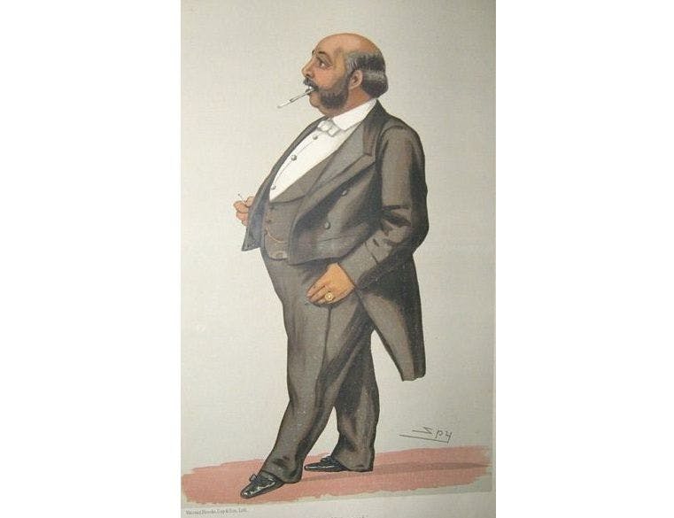 Caricature of the Maharaja from ‘Vanity Fair’, 1882