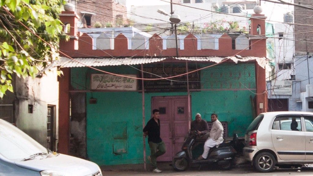 A small building next to Turkman Gate, claiming to be the shrine of Shah Turkman