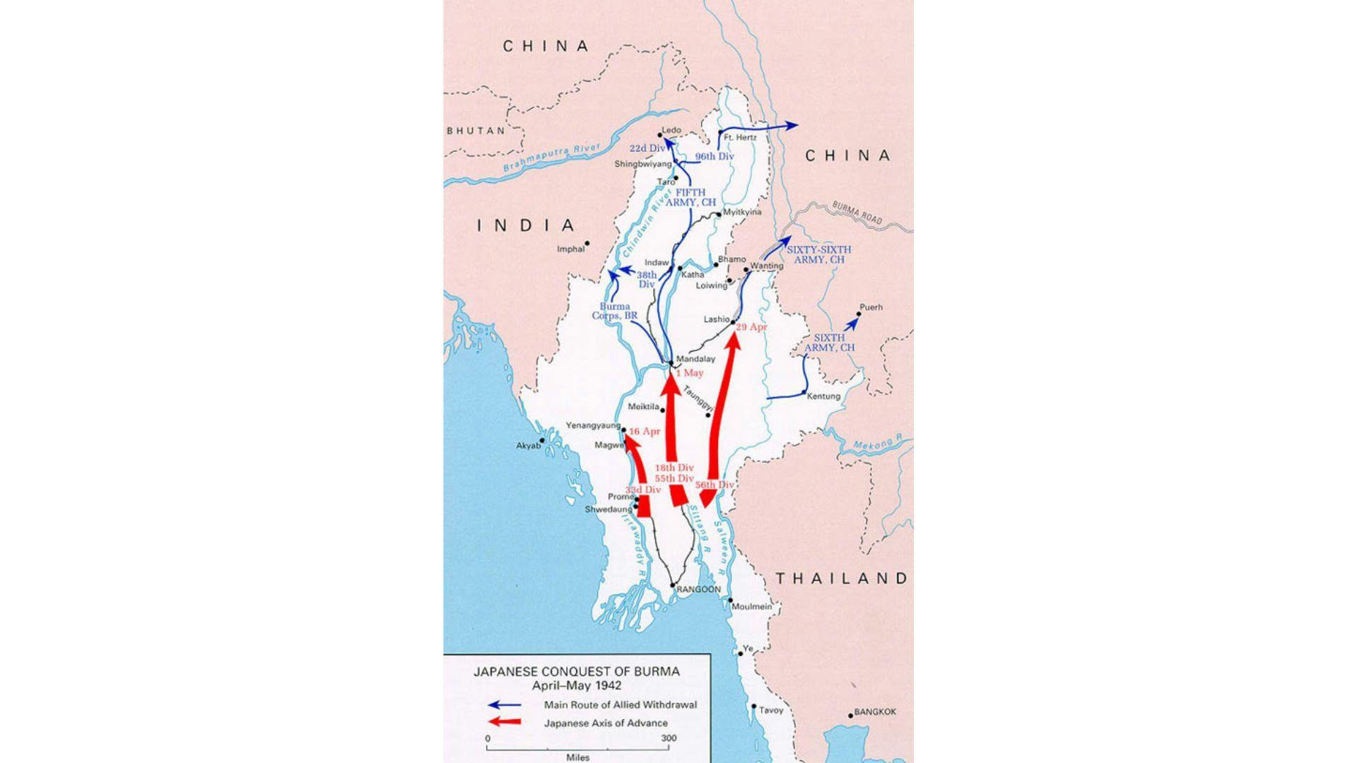 Japanese troop movements and the retreat of the British Army | Wikimedia Commons