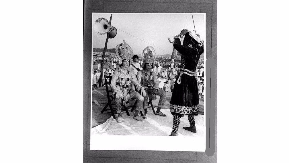 A still from Ramleela performed in Delhi, 1949