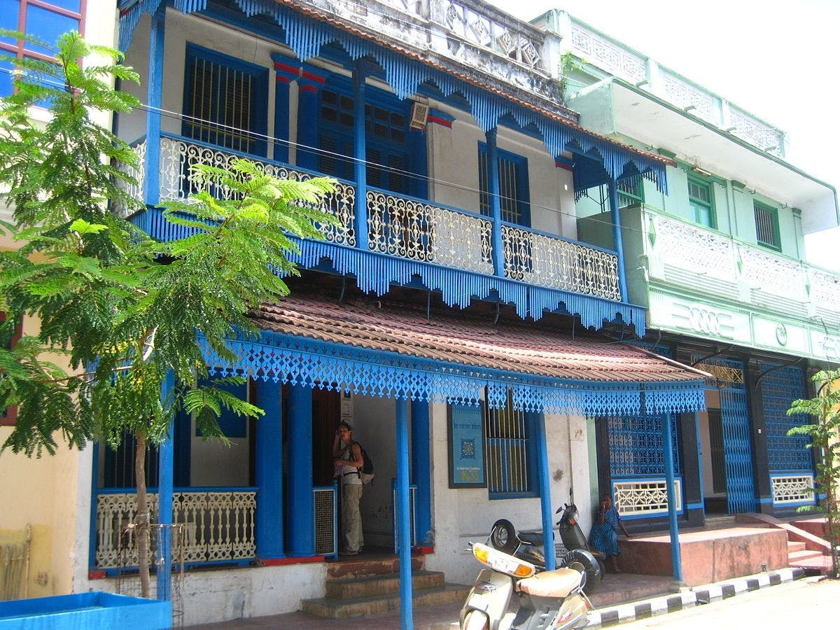 Traditional Tamil house in Pondicherry