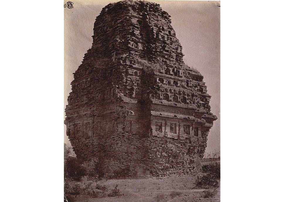 The Temple at Bhitargaon in 1875
