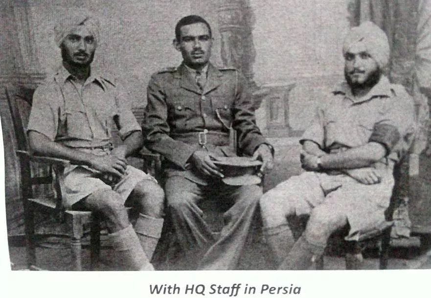 Lt Gen Sagat Singh seated in the centre in uniform