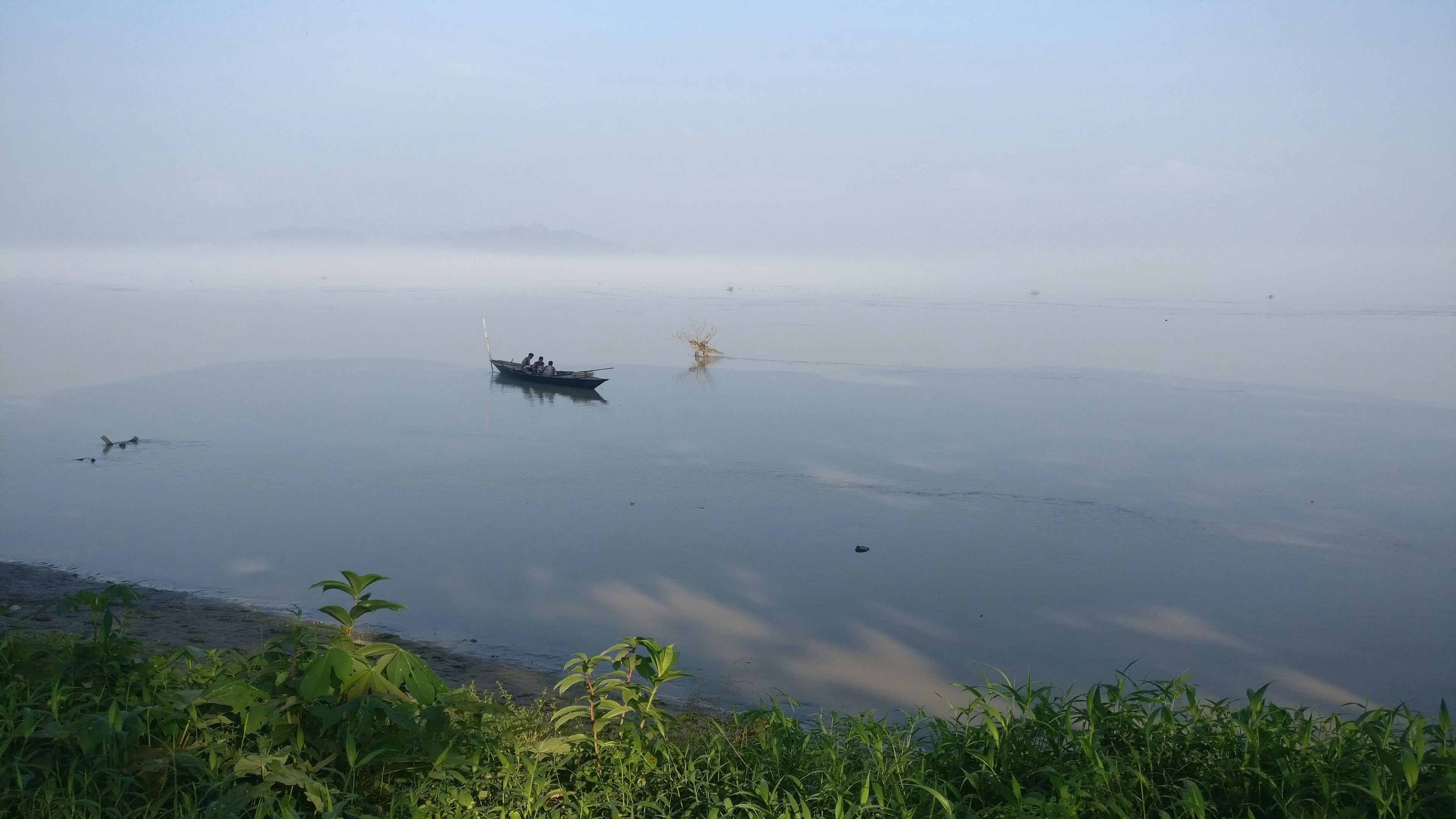 Early morning view of River Brahmaputra in Guwahati