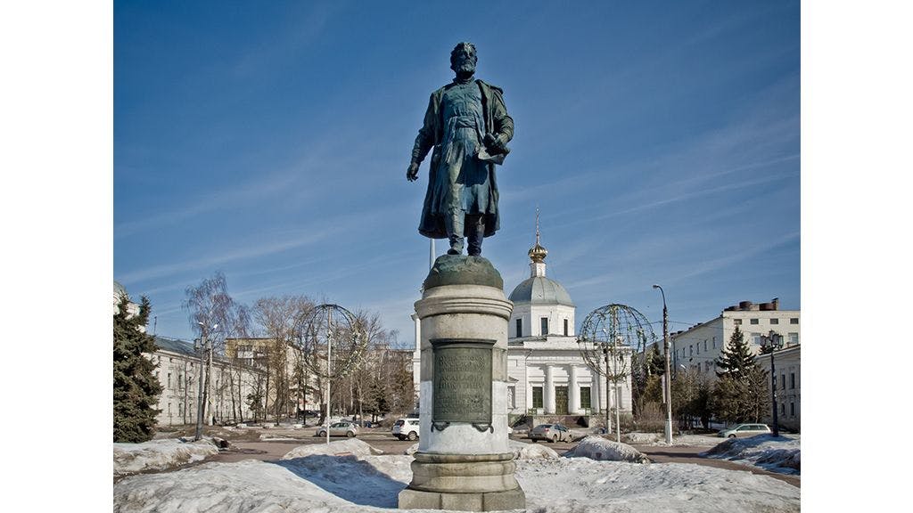 Afanasiy Nikitin Monument in Tver, Russia