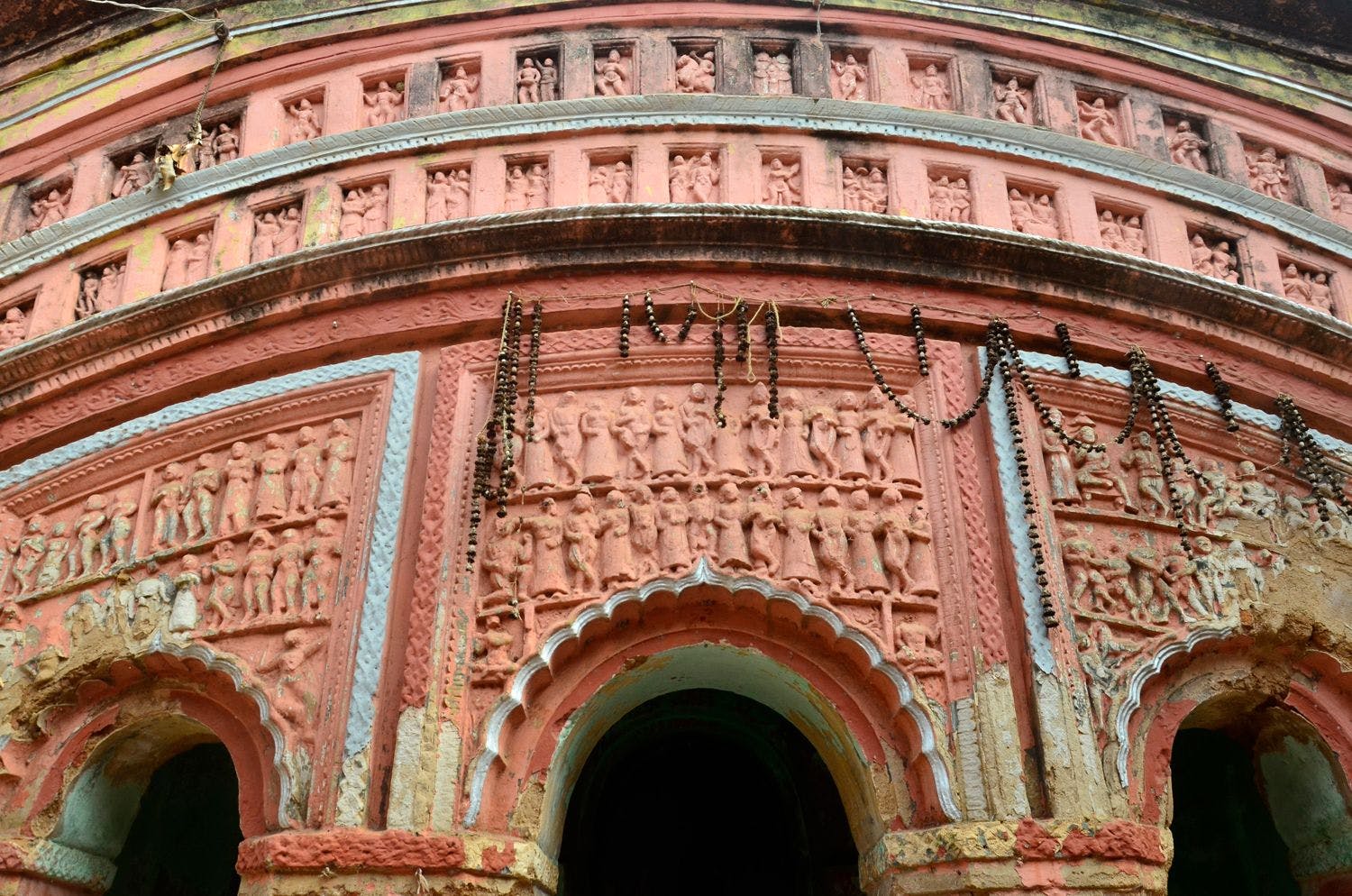 Shantinath temple at Ilambazar, terracotta plaques