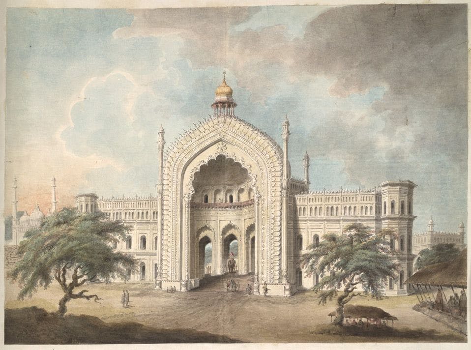 Rumi Darwaza from the North-West &#8211; Painting 1814 -1815