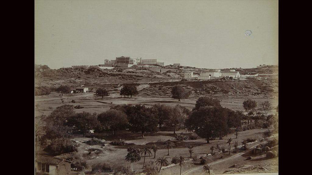 View of the Falaknuma Castle Hyderabad