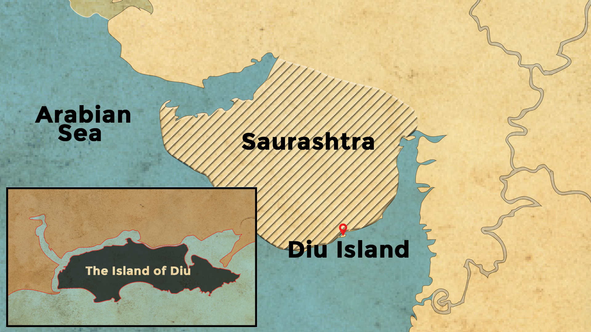 Location of Diu