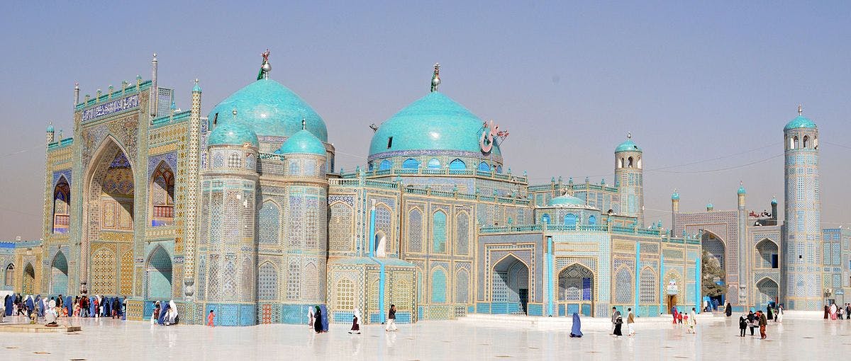 15th century Blue Mosque, Mazar-e-Sharif, Balkh Province