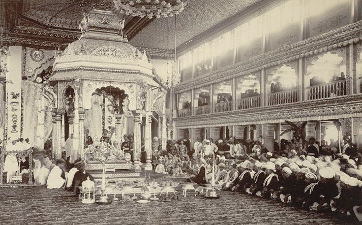 Marriage ceremony of the Maharaja of Mysore