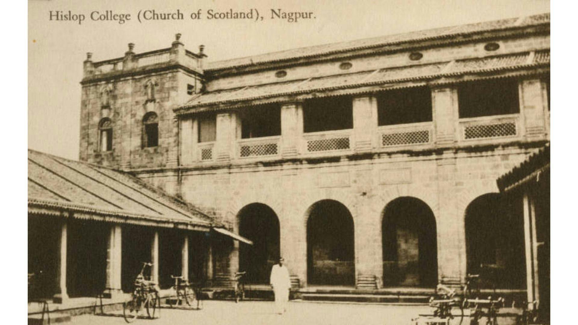 Exterior View of Hislop College, Nagpur in 1927