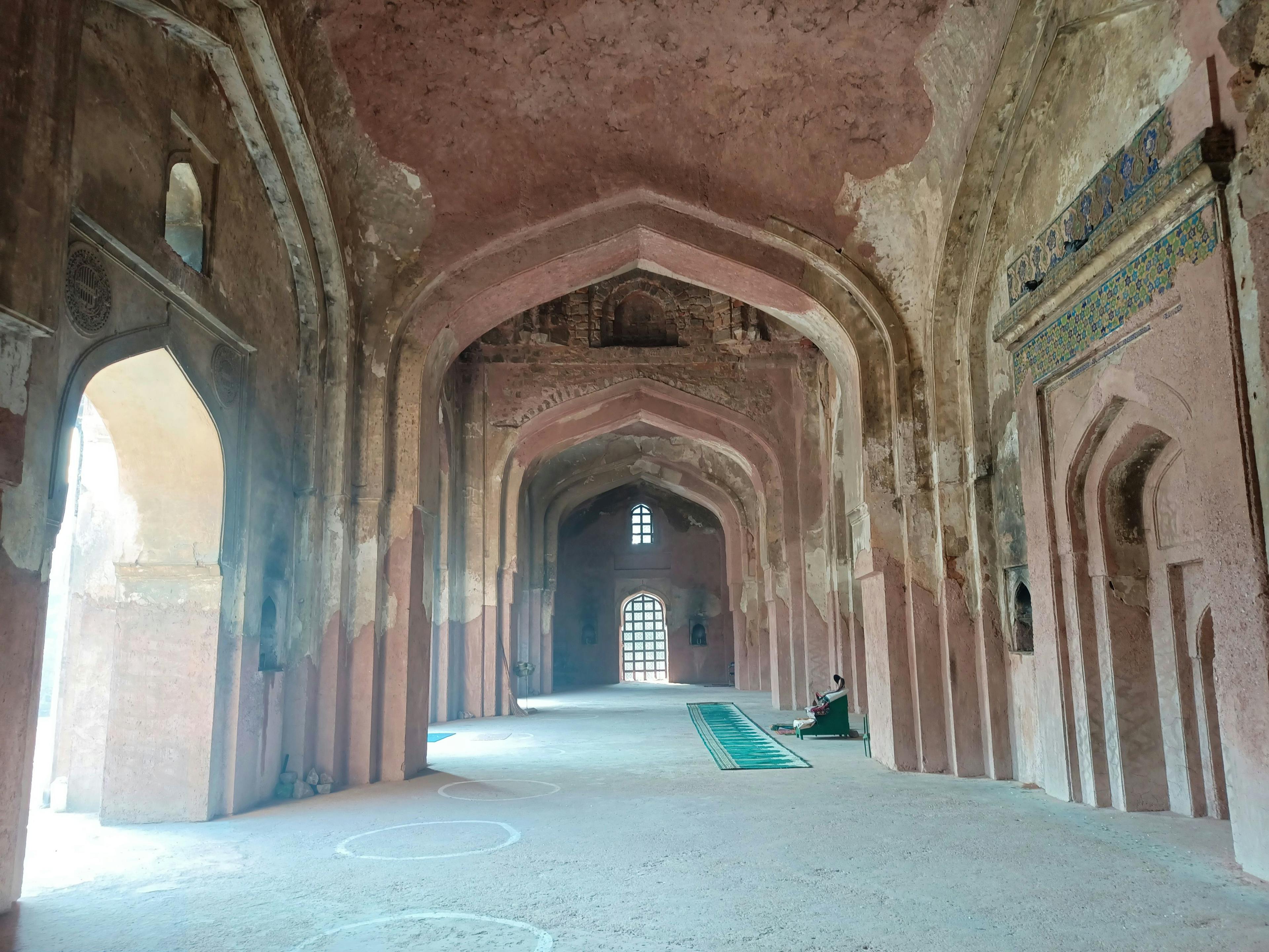 Interiors of the mosque