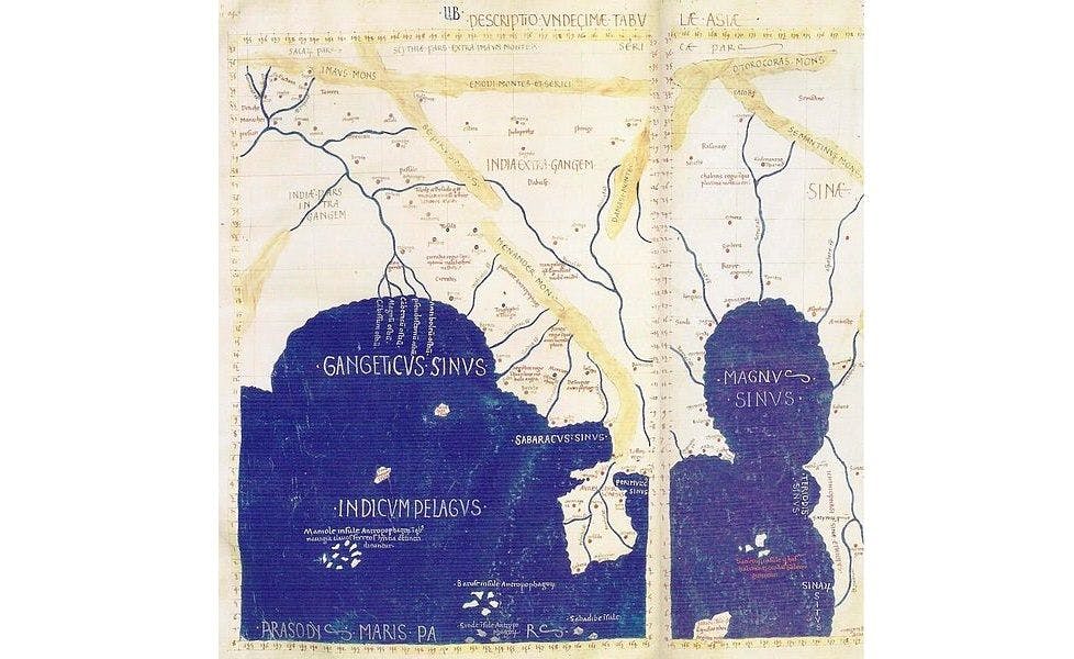 Ptolemy map of Gangaridai