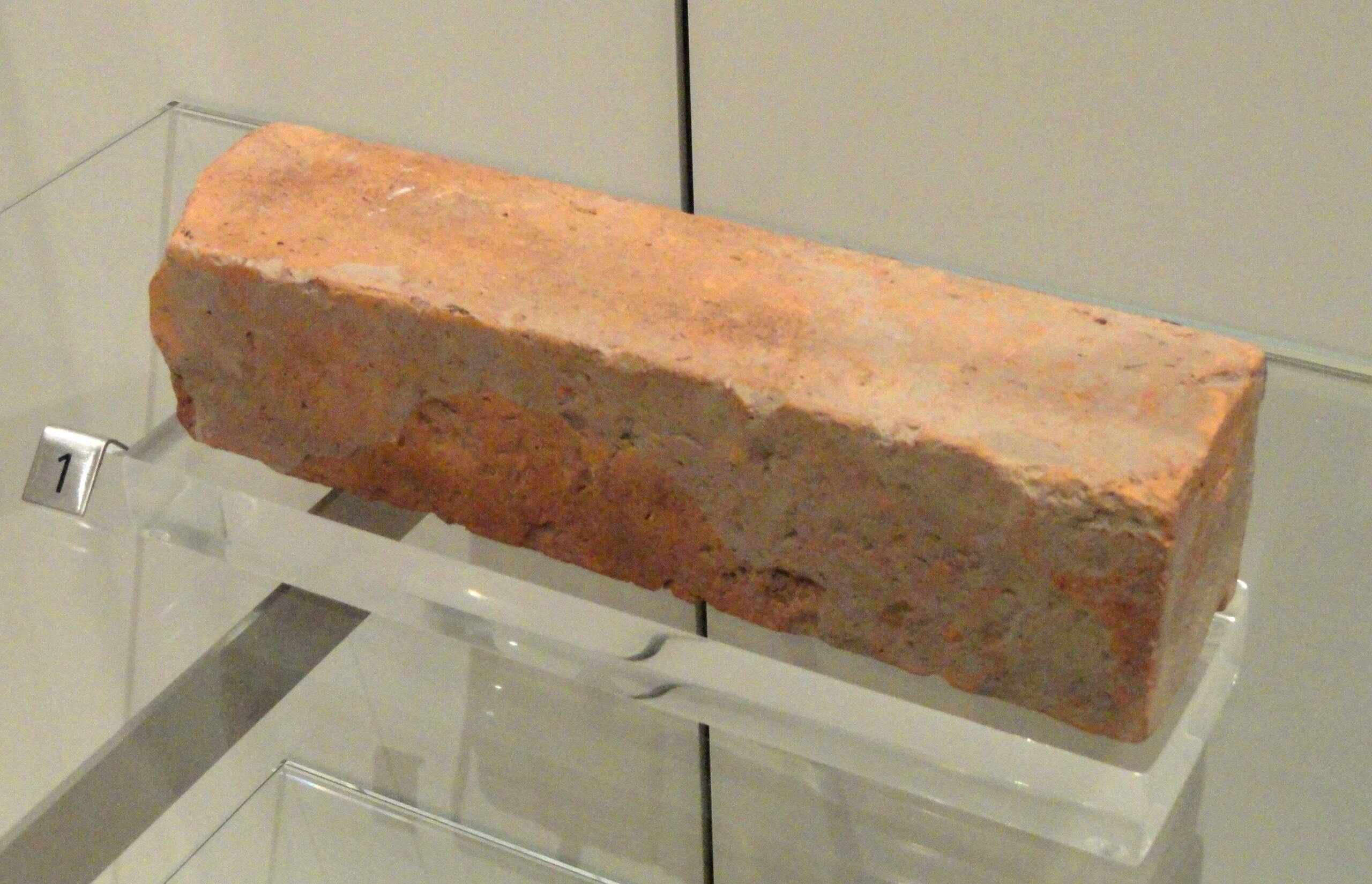 Harappan Phase Cut brick, c.2500-1900 BCE, Chanhudaro
