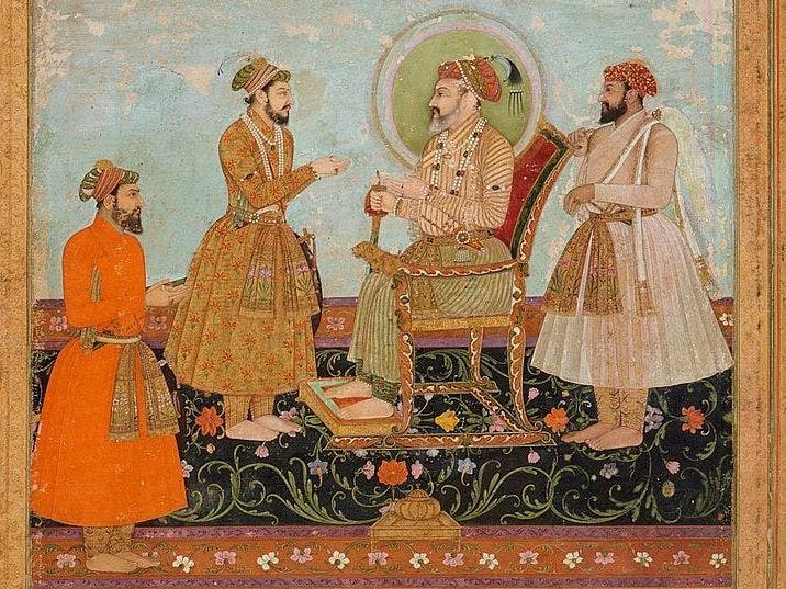 Shah Jahan receiving his son Dara Shukoh