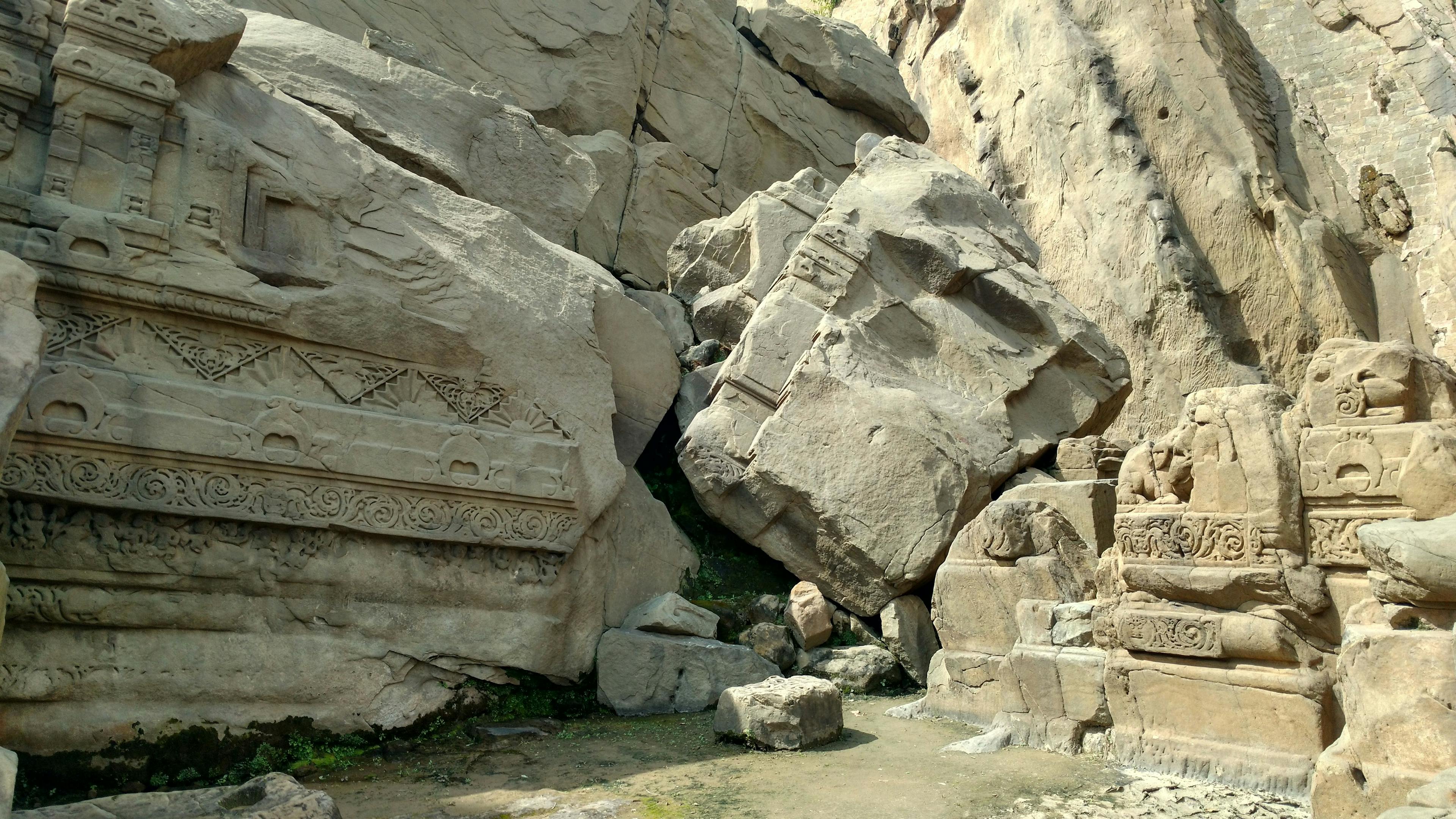 The ruin of the Masrur temple complex