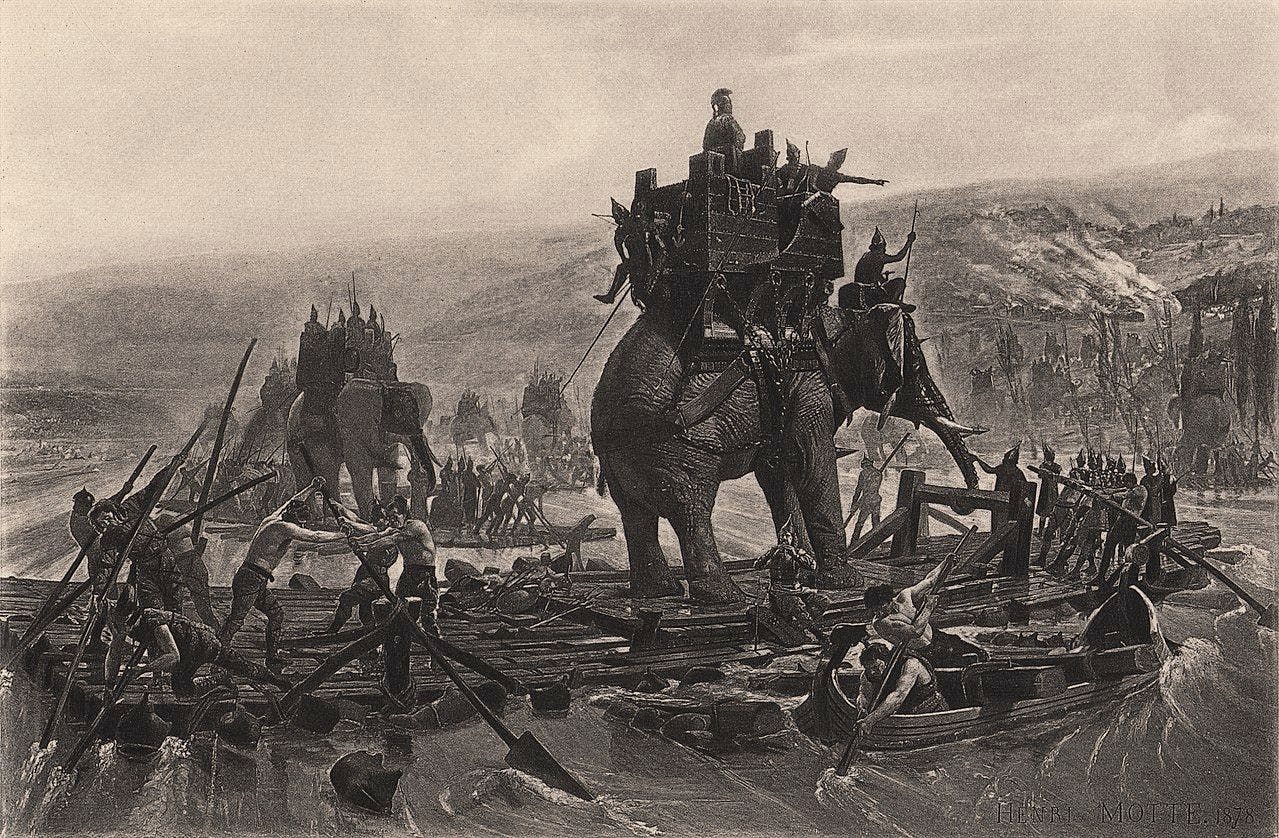 Trade of War elephants