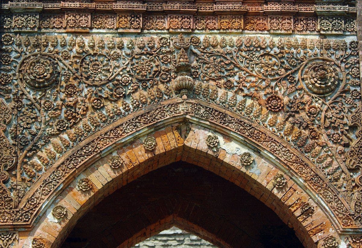 Decoration on the mosque